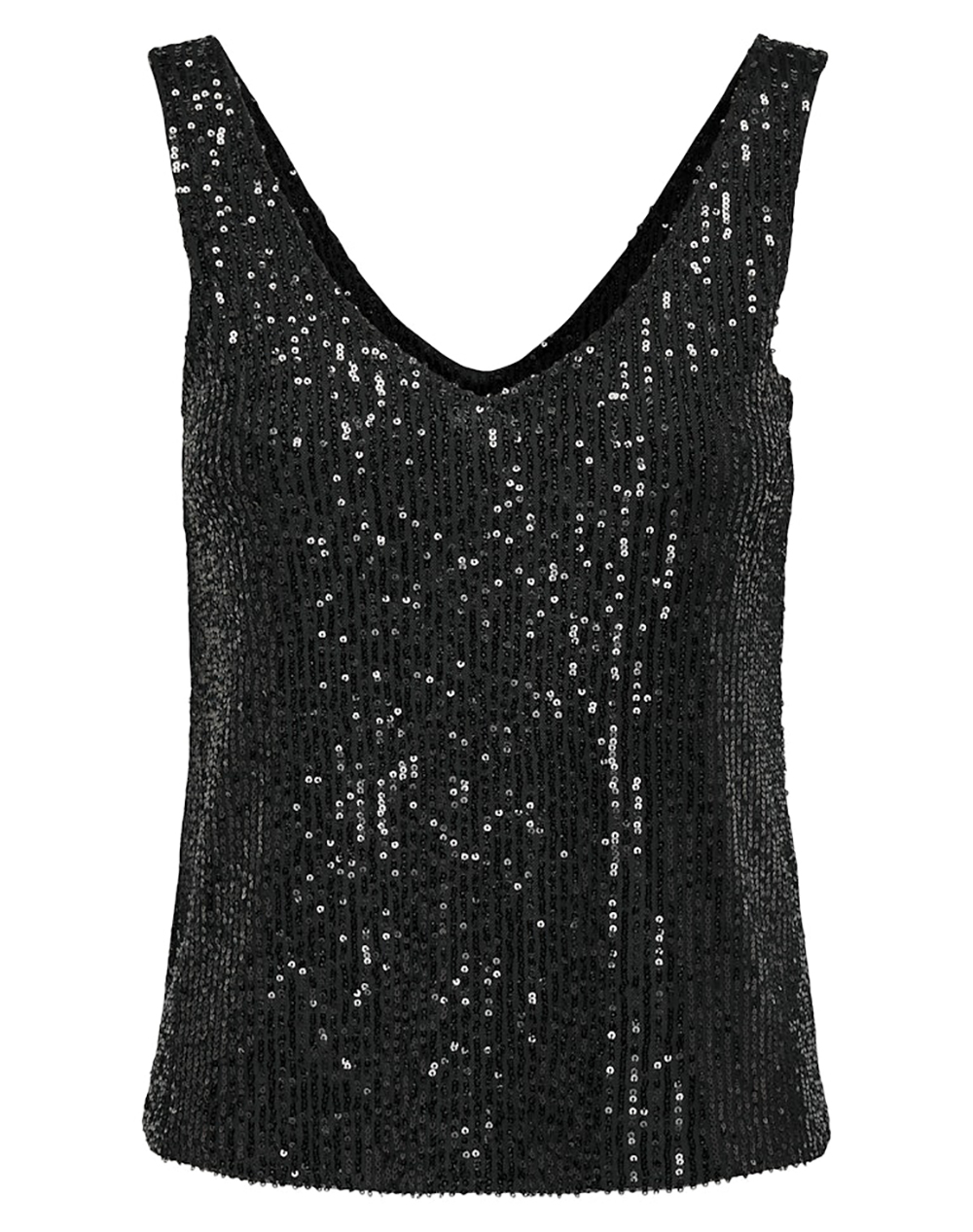 ONLY ONLANA S/L V-NECK SEQUINS TOP JRS
