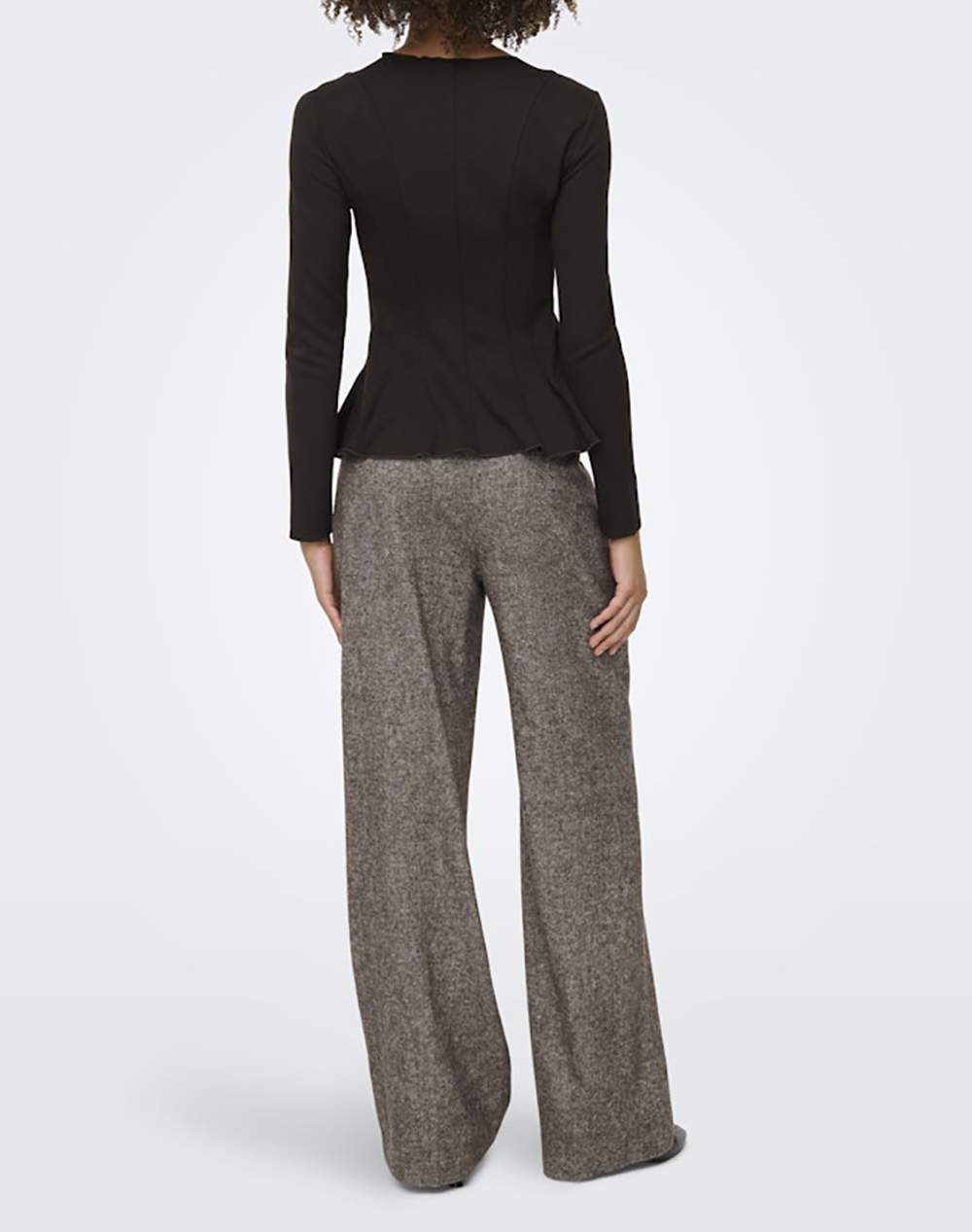 ONLY ONLKENYA L/S PEPLUM TOP JRS NOOS
