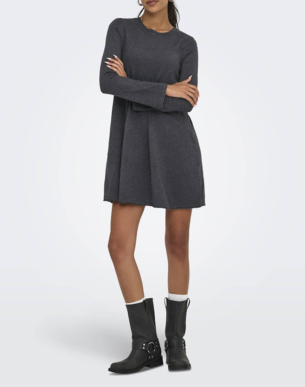 ONLY ONLAMALIO LIFE LS ONECK DRESS KNT