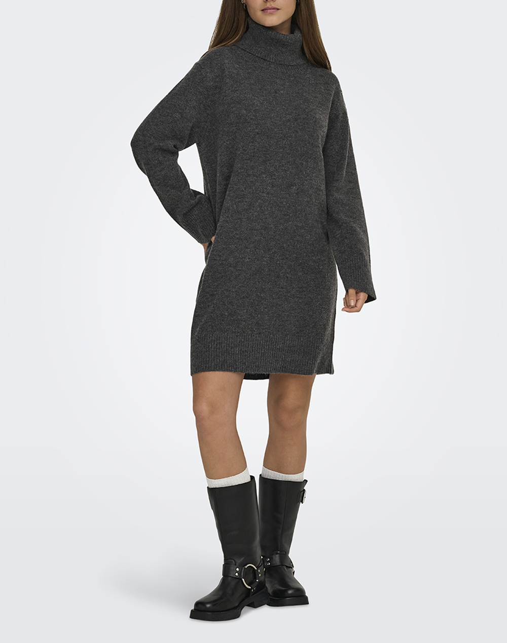 ONLY ONLHOUSTON LS DRESS ROLLNECK KNT