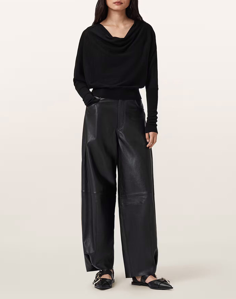 ALL SAINTS RIDLEY M CROP JUMPER