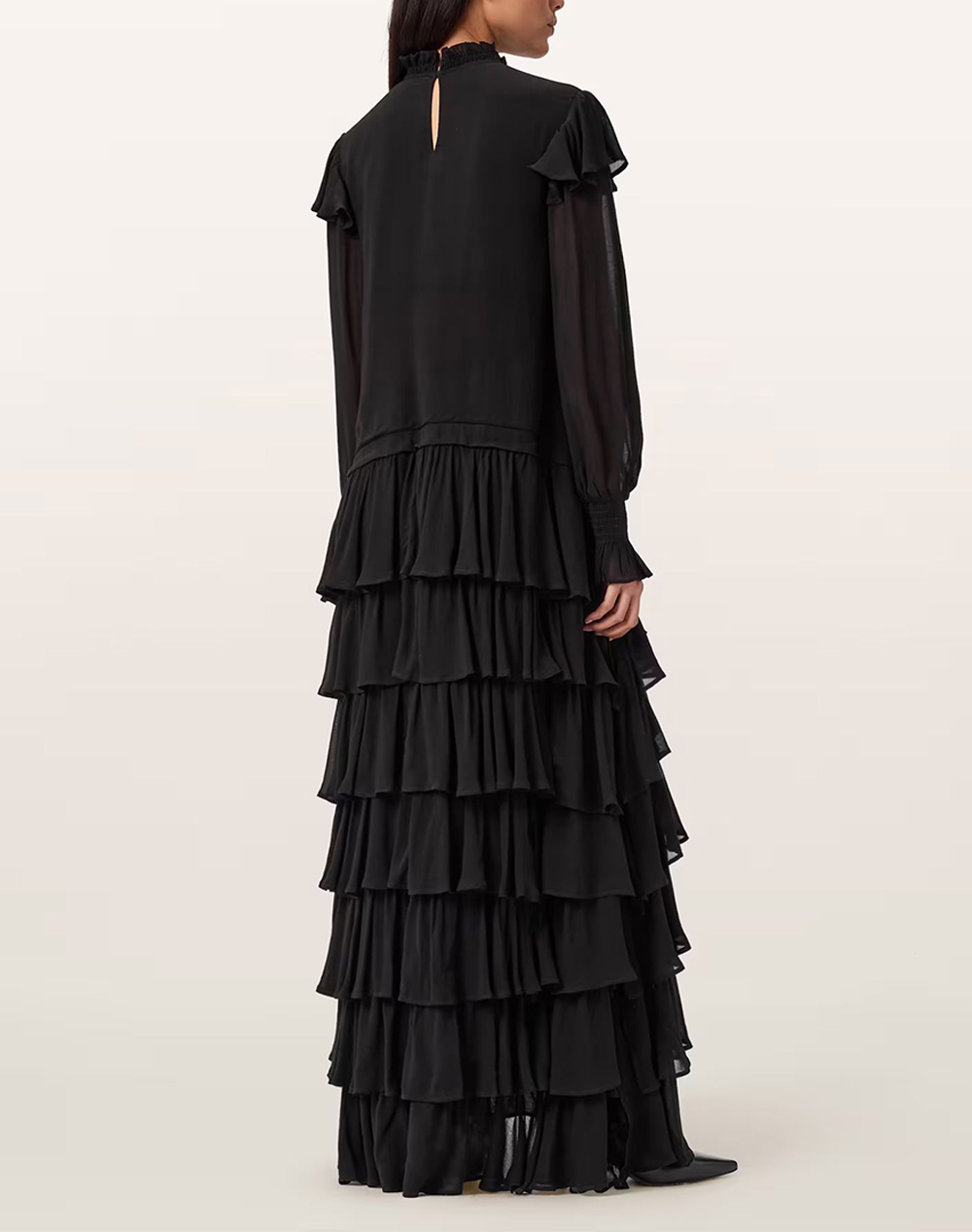 ALL SAINTS CAVARLY LS MAXI DRES