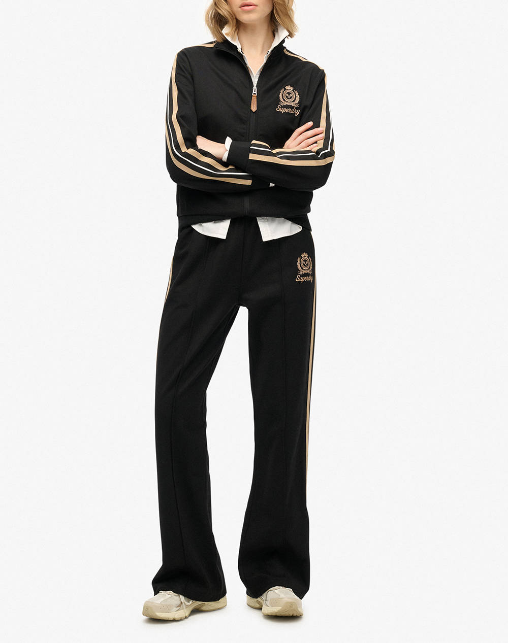 SUPERDRY D3 SDSW COUNTRY CLUB TRACK PANT WOMENS OVERALLS