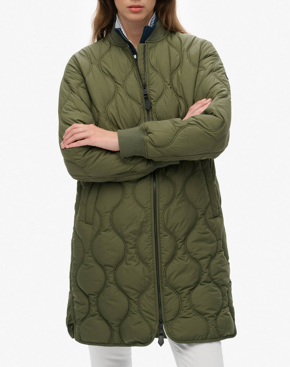 SUPERDRY D1 STUD LONG QUILTED LINER JACKET ДАМСКО ЯКЕ