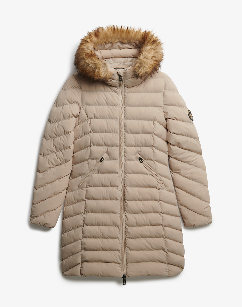 SUPERDRY D2 OVIN FUJI FAUX FUR HOOD MID LENGTH ДАМСКО ЯКЕ