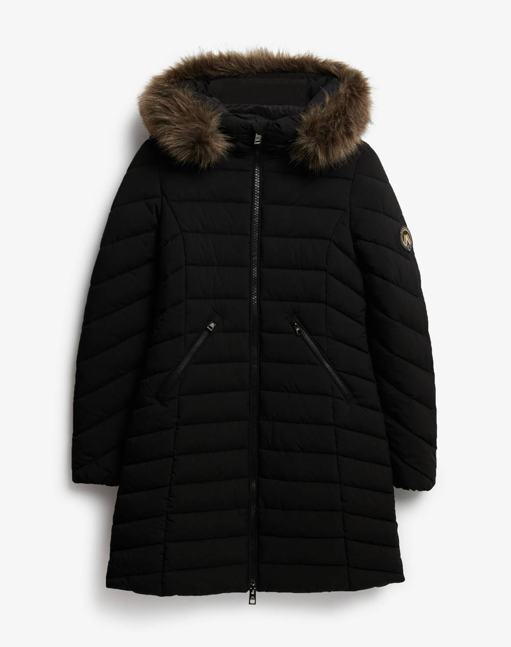 SUPERDRY D2 OVIN FUJI FAUX FUR HOOD MID LENGTH ДАМСКО ЯКЕ
