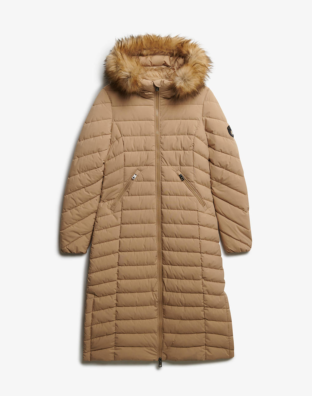 SUPERDRY D2 OVIN FUJI FAUX FUR HOODED LONGLINE ДАМСКО ЯКЕ