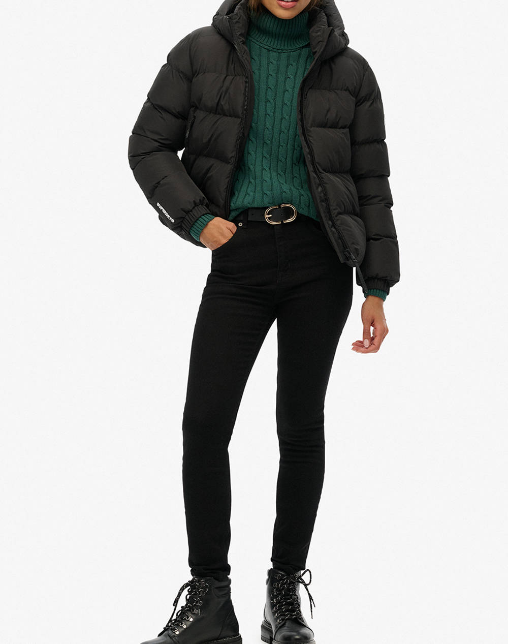 SUPERDRY D1 SDSW HOODED SPORTS PUFFER JACKET ДАМСКО ЯКЕ