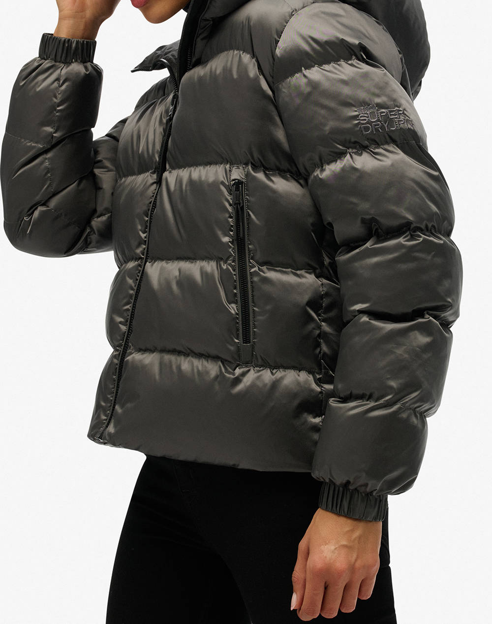 SUPERDRY D1 SDSW HOODED LUXE SPORTS PUFFER ДАМСКО ЯКЕ