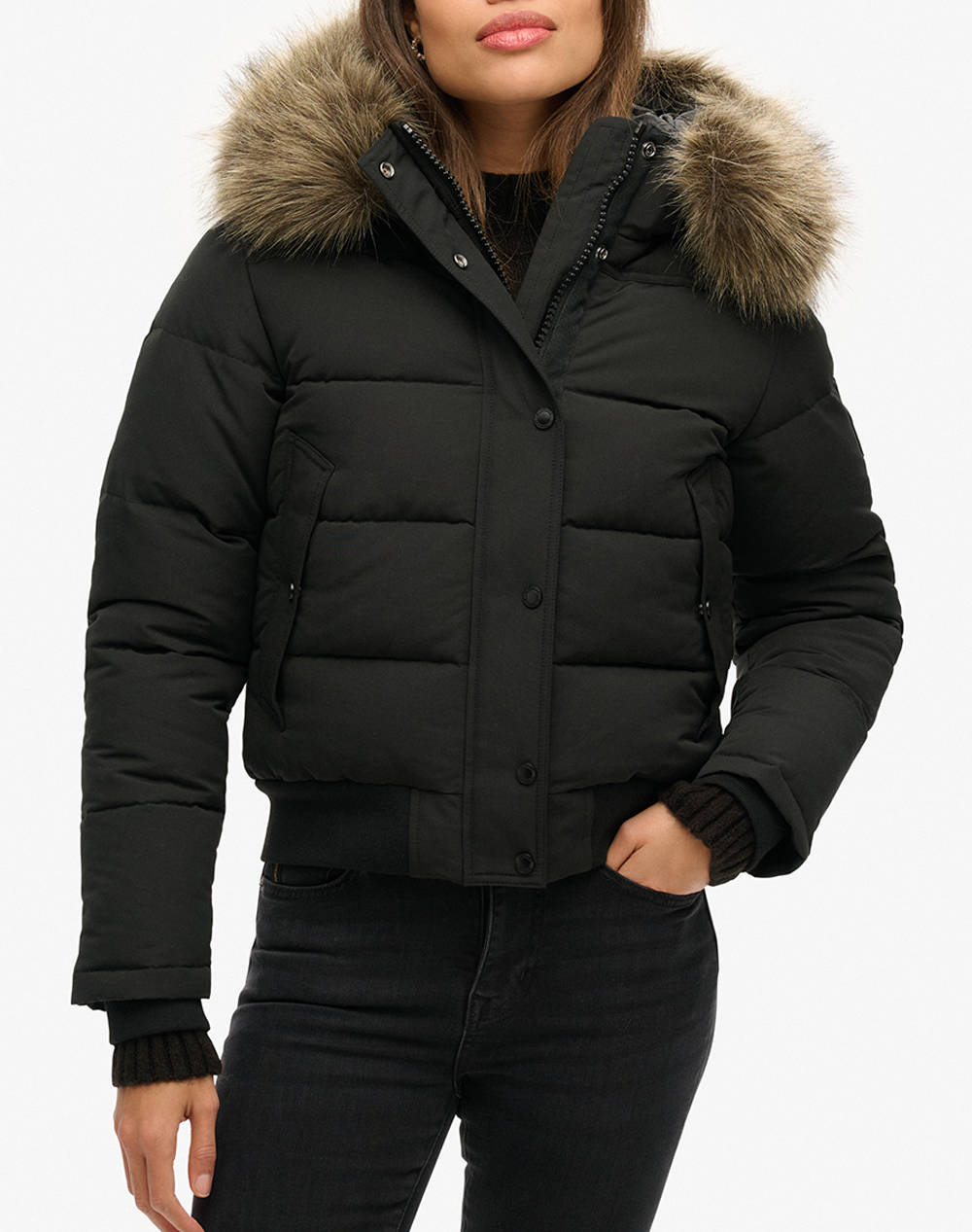 SUPERDRY D2 OVIN EVEREST HOODED BOMBER JKT ДАМСКО ЯКЕ