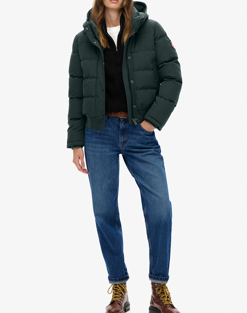 SUPERDRY D2 OVIN EVEREST HOODED BOMBER JKT ДАМСКО ЯКЕ
