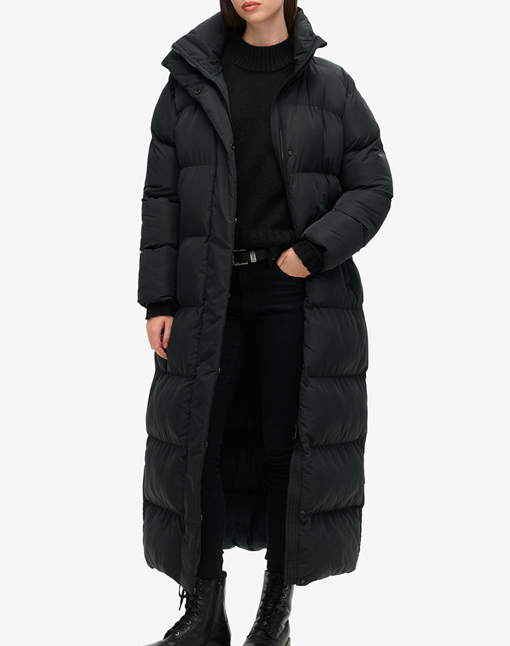 SUPERDRY D3 STUD MAXI LONGLINE PUFFER JACKETДАМСКО ЯКЕ