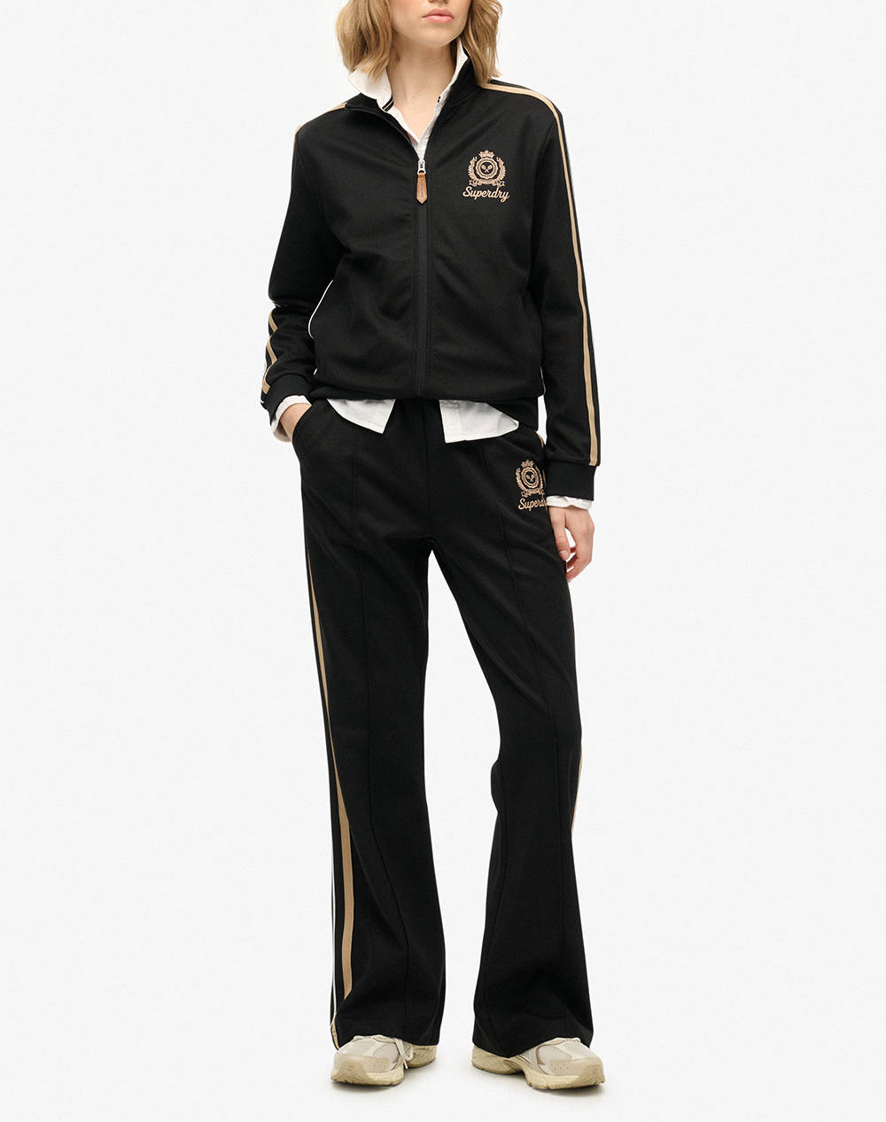 SUPERDRY D3 SDSW COUNTRY CLUB TRACK TOP WOMENS SWEATSHIRT