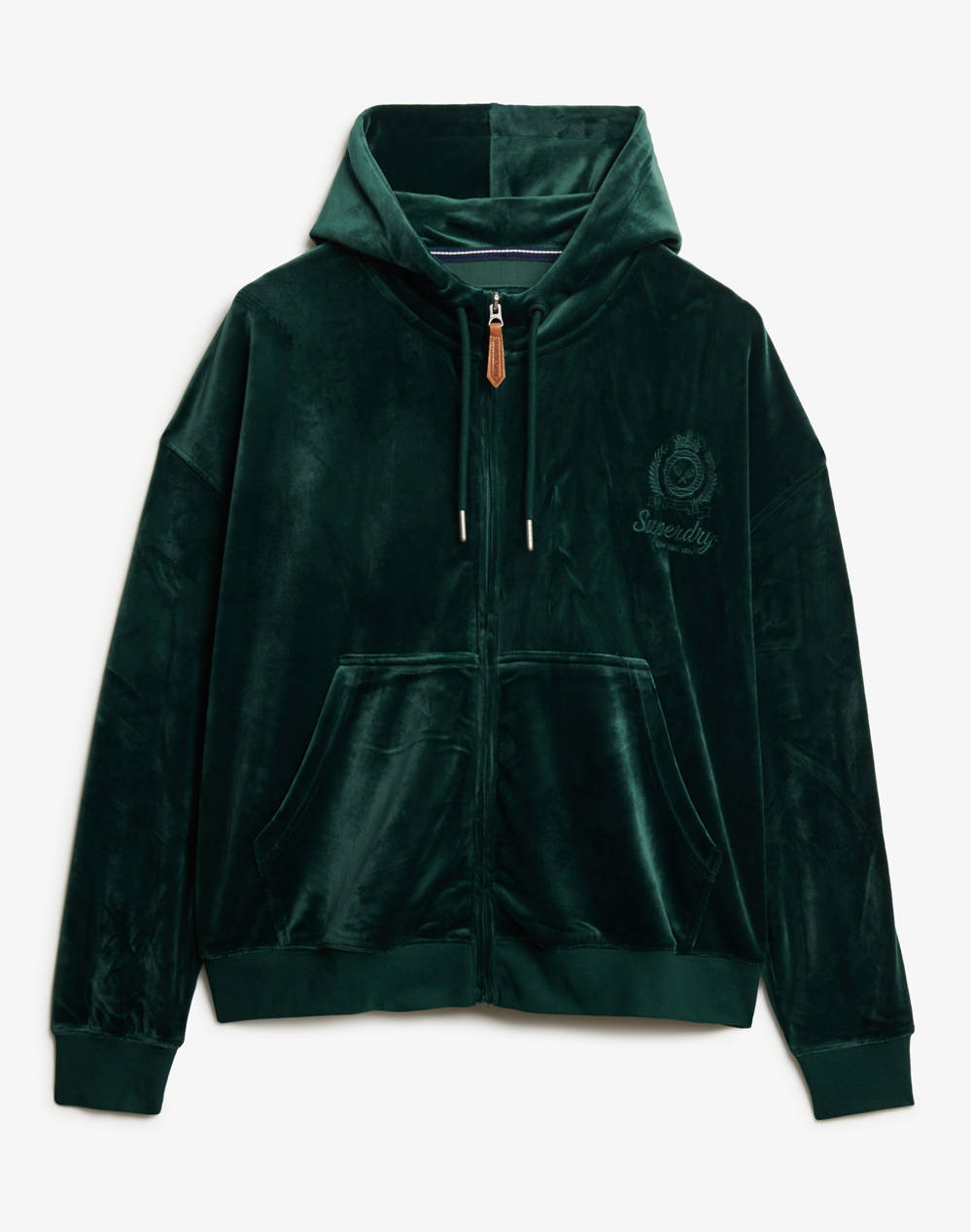 SUPERDRY D1 SDSW COUNTRY CLUB VELOUR ZIPHOOD ДАМСКИ СУИТШЪРТ