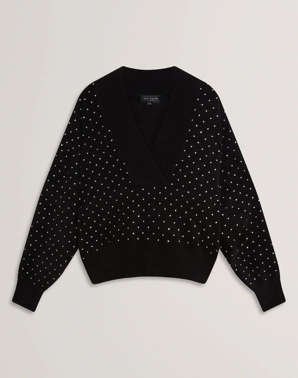 TED BAKER ALIISEE V Neck Hot Fix Jumper