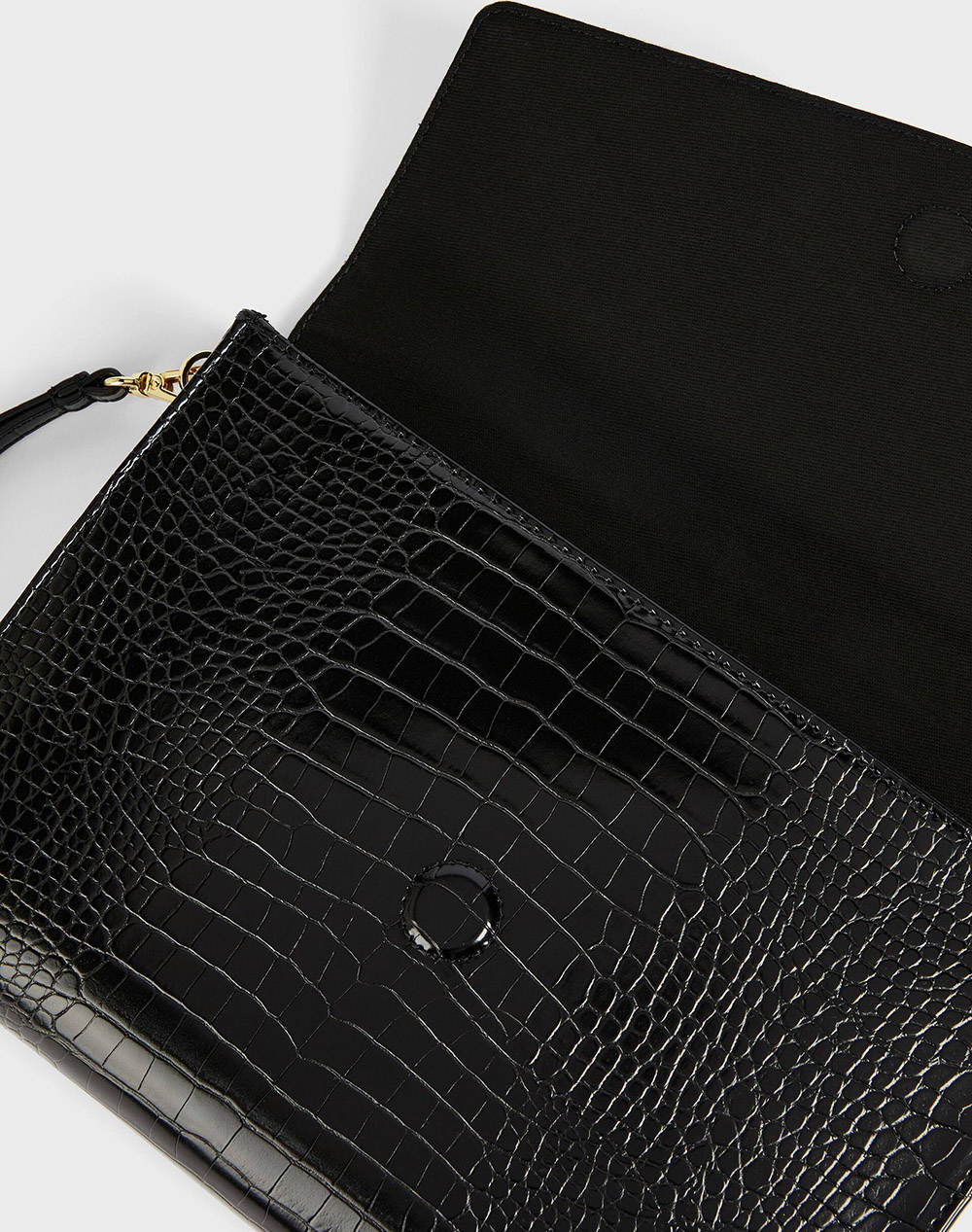 TED BAKER CROCEY Croc Effect Envelope Pouch (Размери: 25.5 x 19 x 3.5см.)