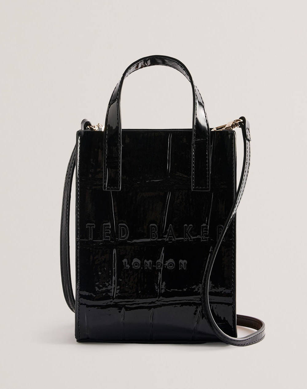 TED BAKER GATOCON Croc Effect Mini Icon Bag (Размери: 14 x 18 x 5см.)