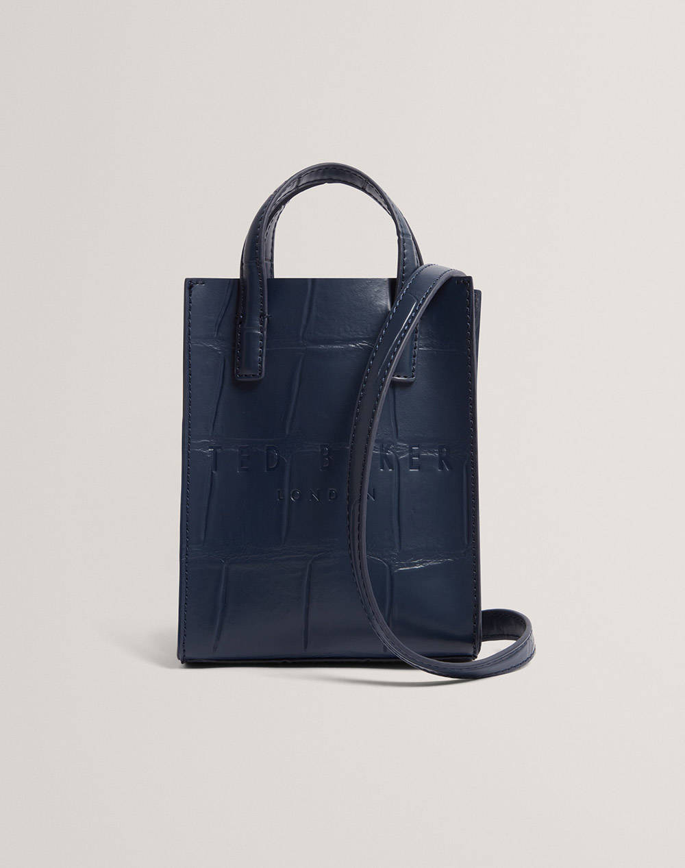 TED BAKER GATOCON Croc Effect Mini Icon Bag (Размери: 14 x 18 x 5см.)