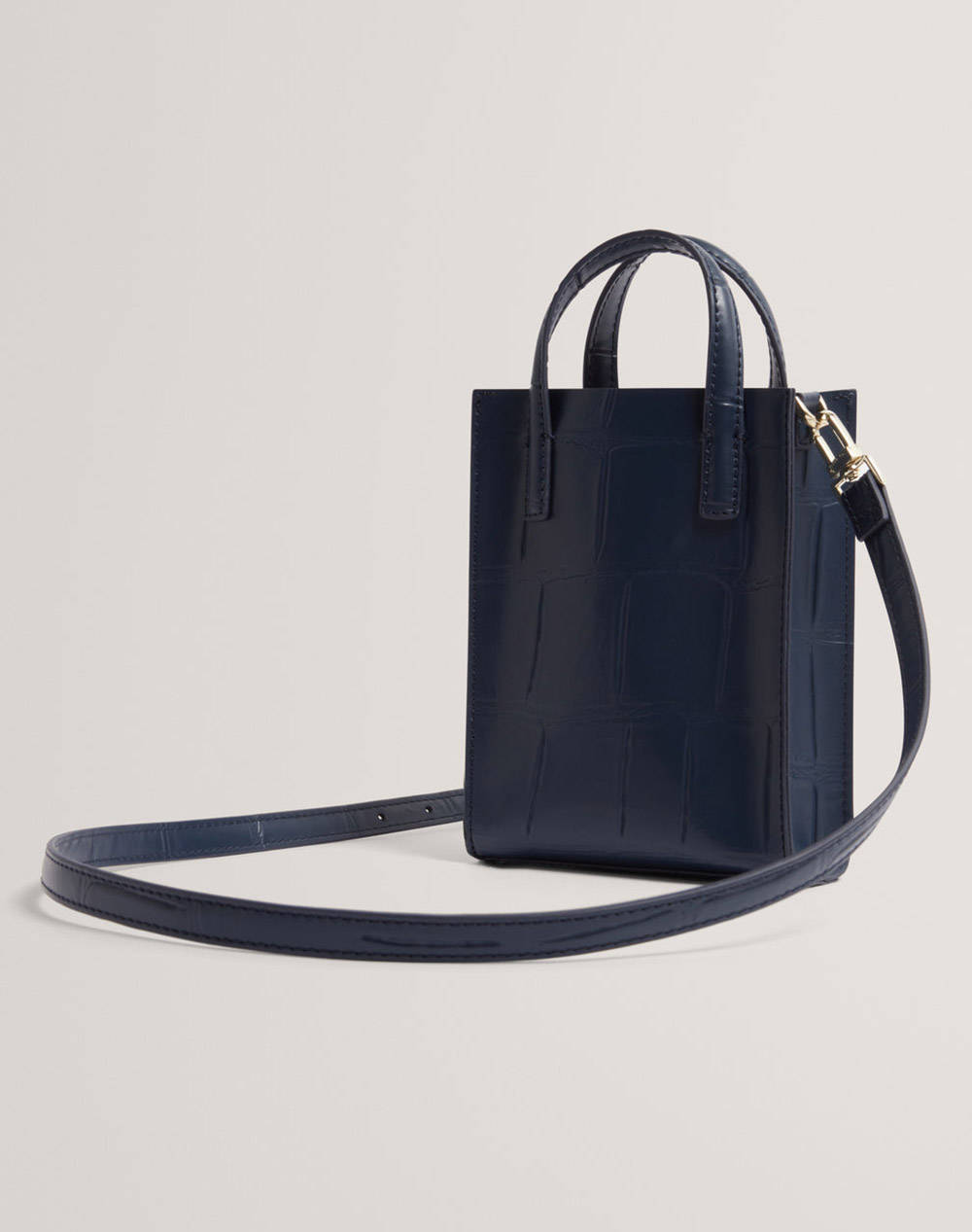 TED BAKER GATOCON Croc Effect Mini Icon Bag (Размери: 14 x 18 x 5см.)