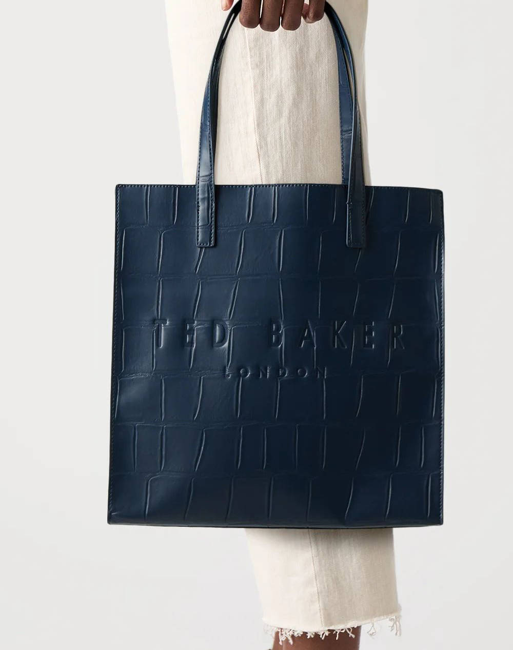 TED BAKER CROCCON Croc Effect Large Icon Bag (Размери: 34.5 x 34.5 x 11,5см.)