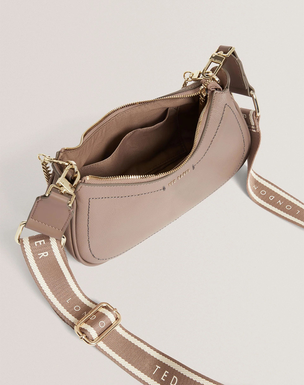 TED BAKER LAARNA Webbing Small Leather Shoulder Bag