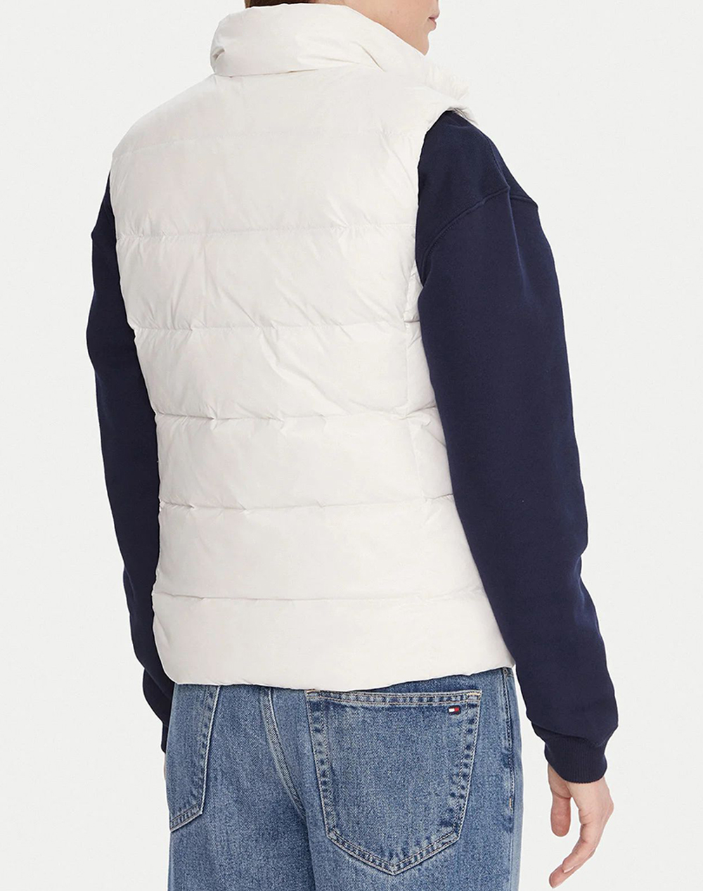 TOMMY JEANS TJW SLIM ZIP PRINT DOWN VEST