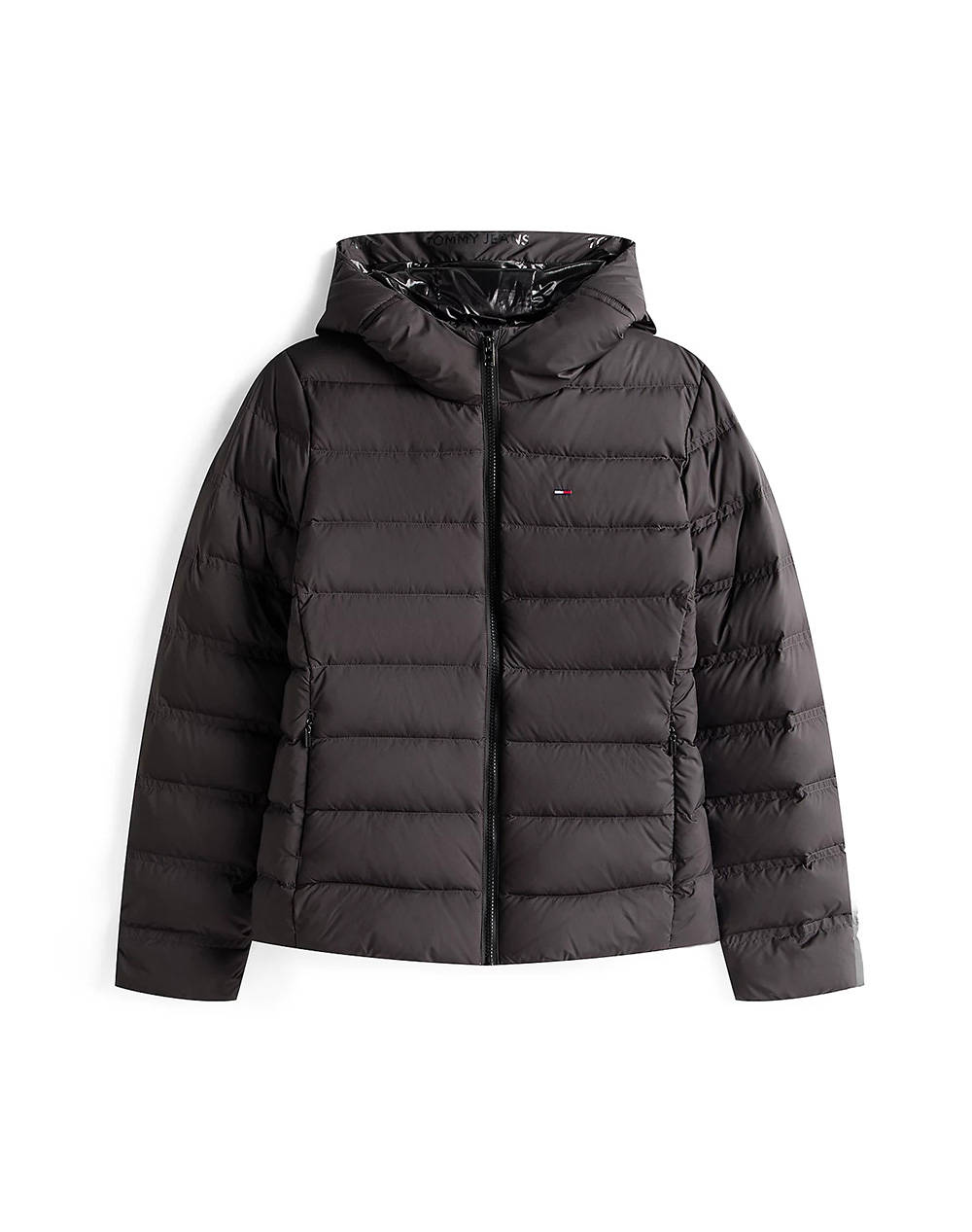 TOMMY JEANS TJW SLIM HOOD PRNT DOWN JCKT EXT