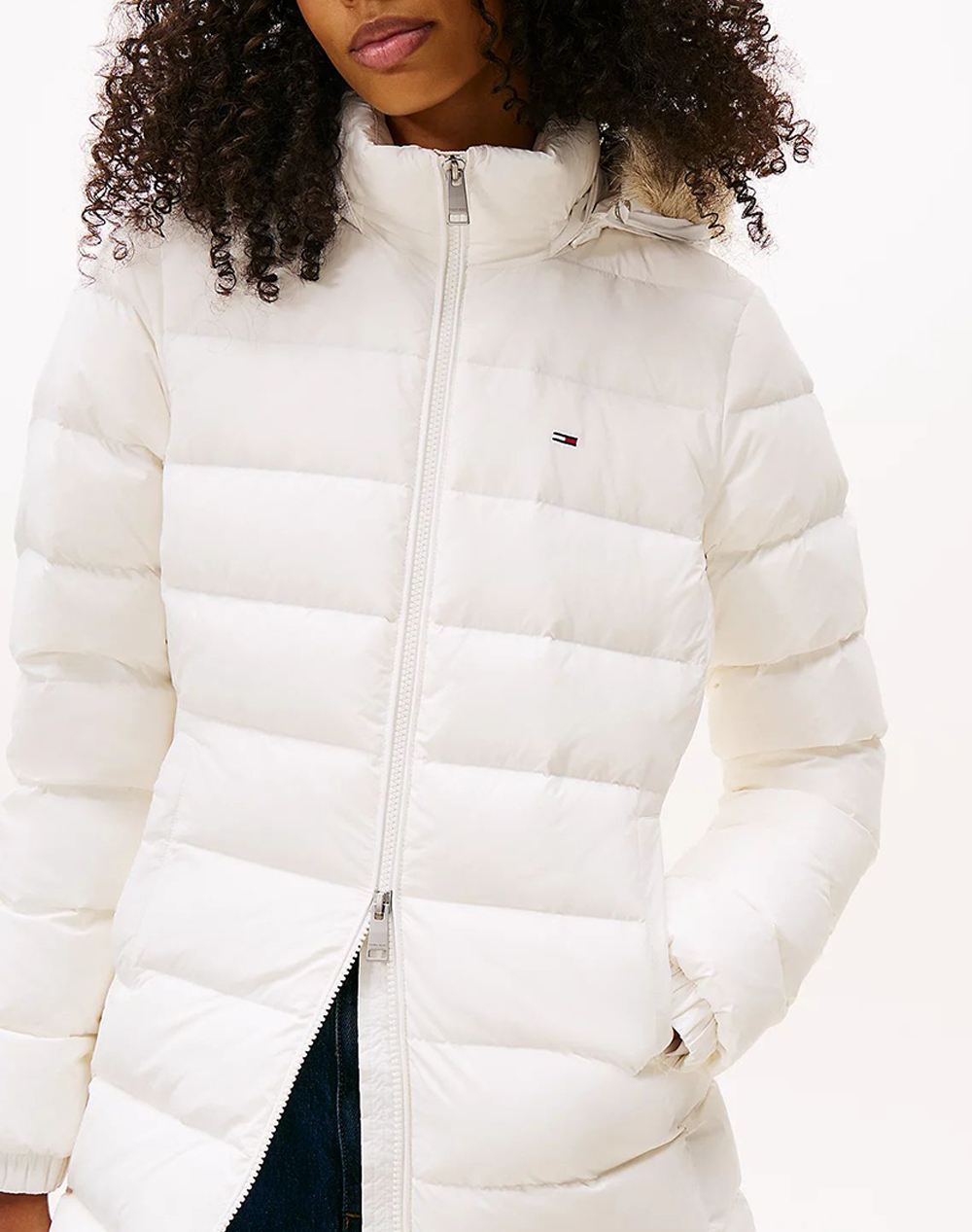 TOMMY JEANS TJW ESSENTIAL HOODED DOWN COAT