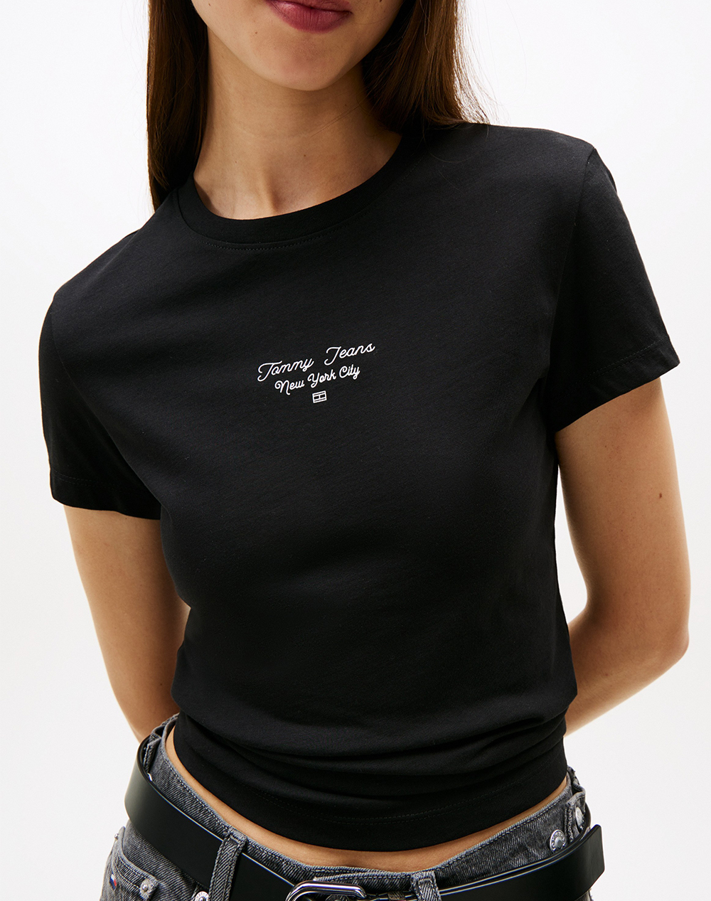 TOMMY JEANS TJW SLIM ESS LOGO 1 TEE EXT