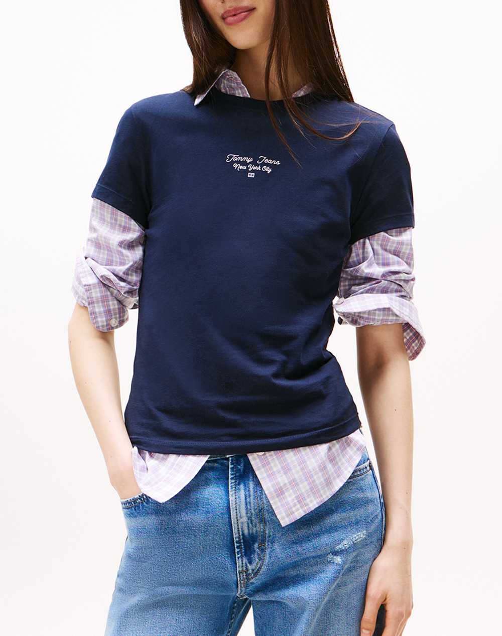 TOMMY JEANS TJW SLIM ESS LOGO 1 TEE EXT