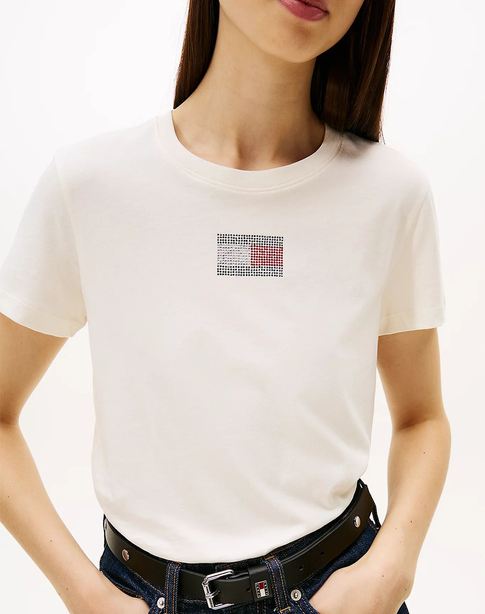 TOMMY JEANS TJW REG PARTY FLAG TEE EXT