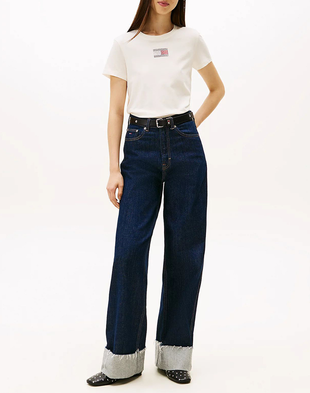 TOMMY JEANS TJW REG PARTY FLAG TEE EXT