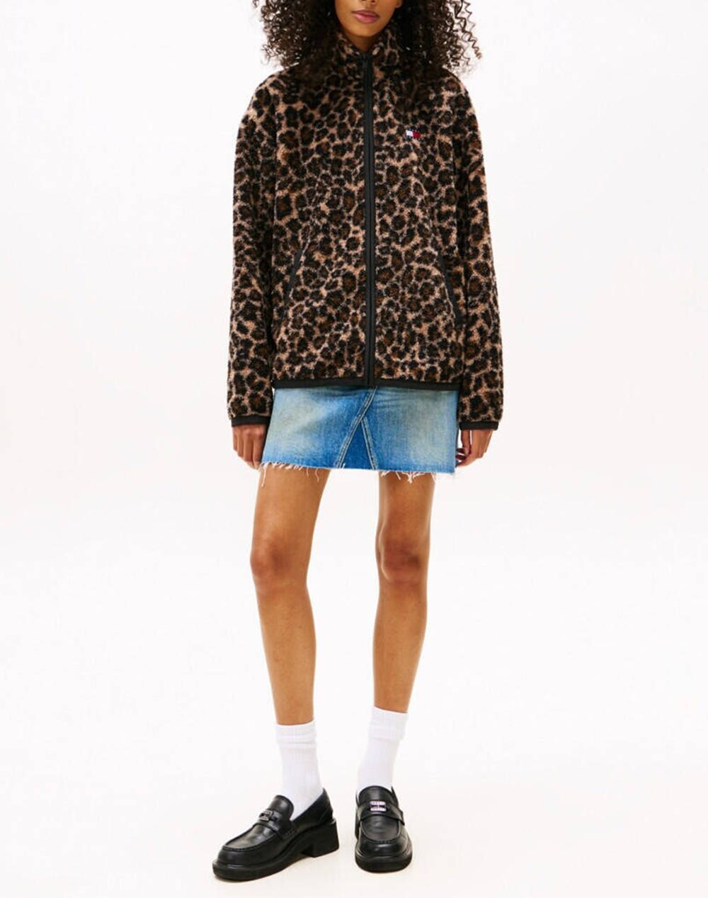 TOMMY JEANS TJW ZIP THROUGH BADGE TEDDY