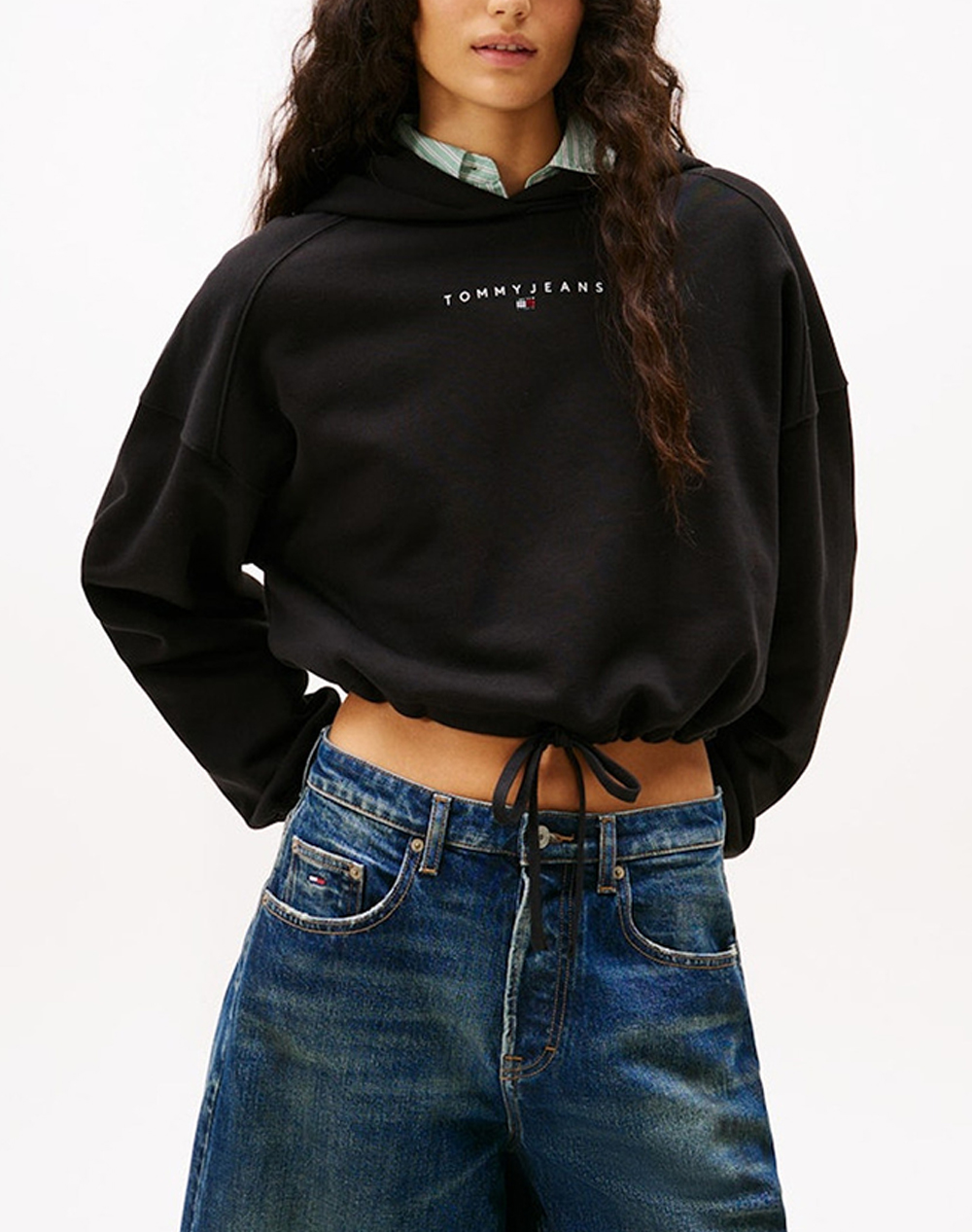 TOMMY JEANS TJW CRP LINEAR BLING HOODIE EXT