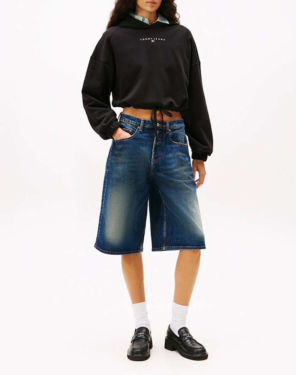 TOMMY JEANS TJW CRP LINEAR BLING HOODIE EXT