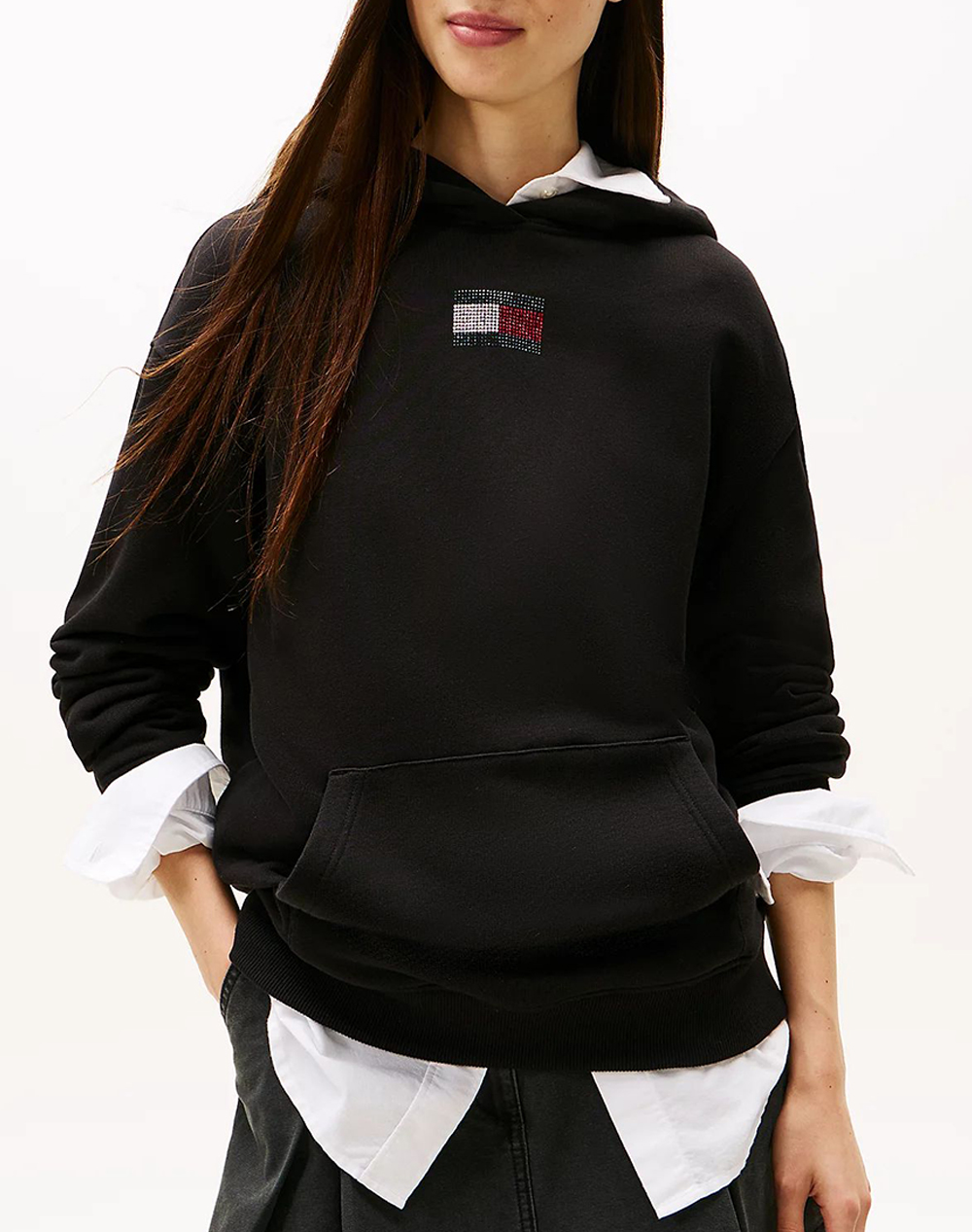 TOMMY JEANS TJW RLX PARTY FLAG HOODIE EXT