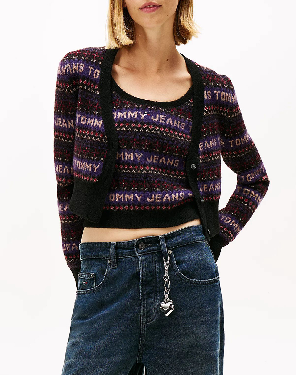 TOMMY JEANS TJW FAIRISLE CARDIGAN