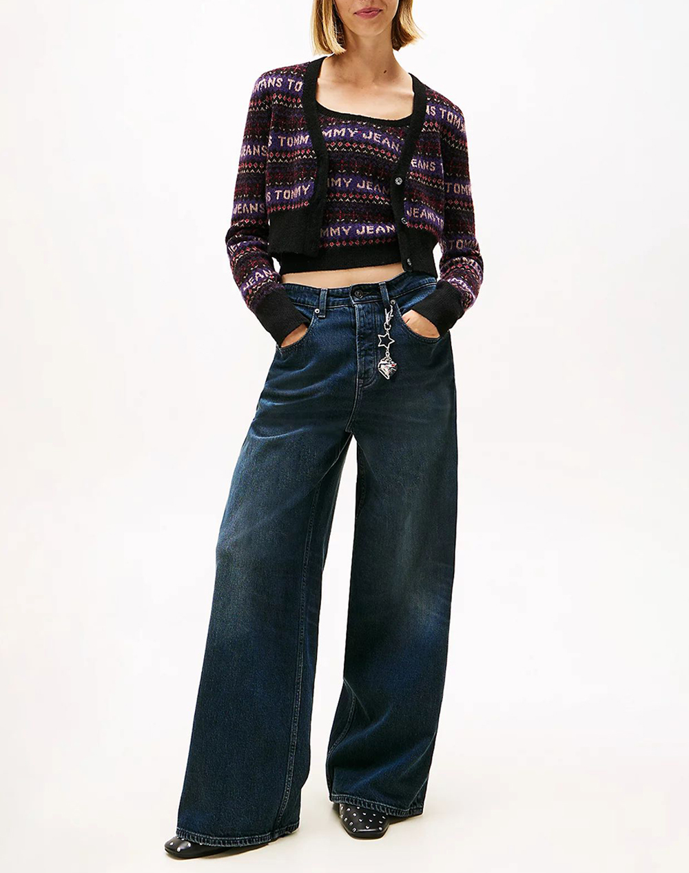 TOMMY JEANS TJW FAIRISLE CARDIGAN