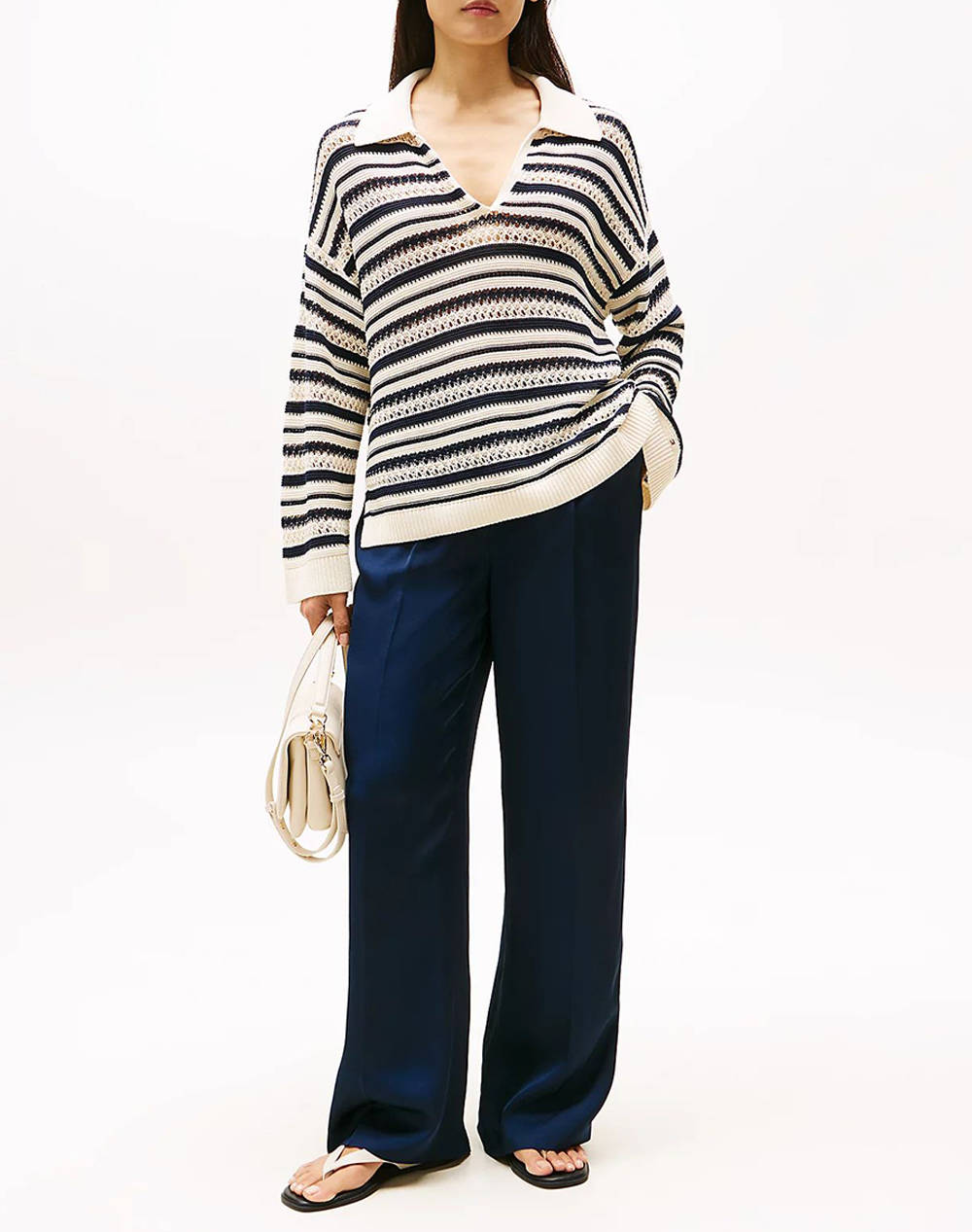TOMMY HILFIGER SATEEN TIE RLXD STRAIGHT PANTS