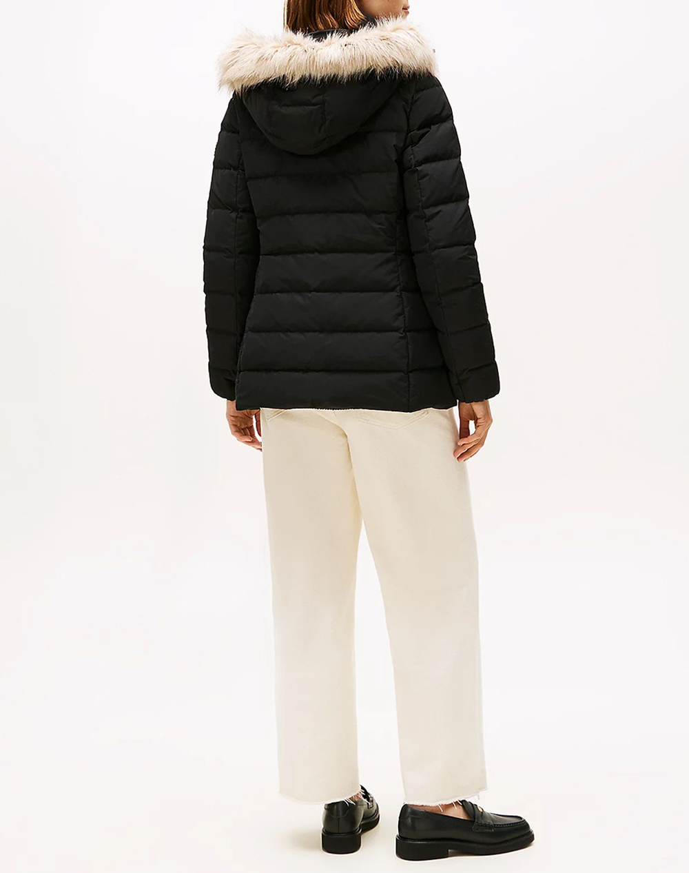 TOMMY HILFIGER MW DOWN SLIM JACKET WITH FUR