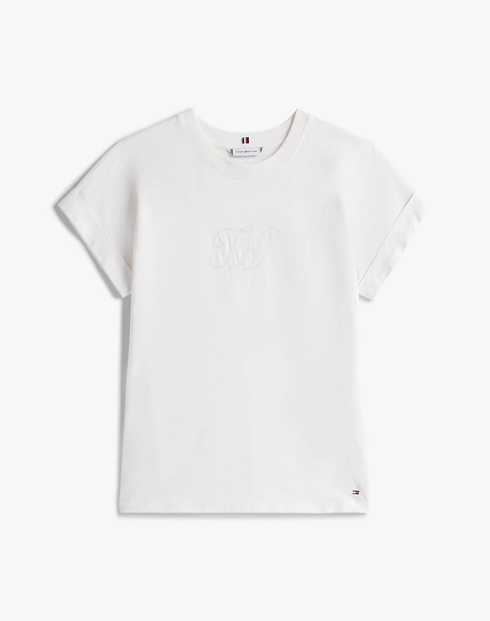TOMMY HILFIGER FLORAL SCRIPT MDRN C-NK SS TEE