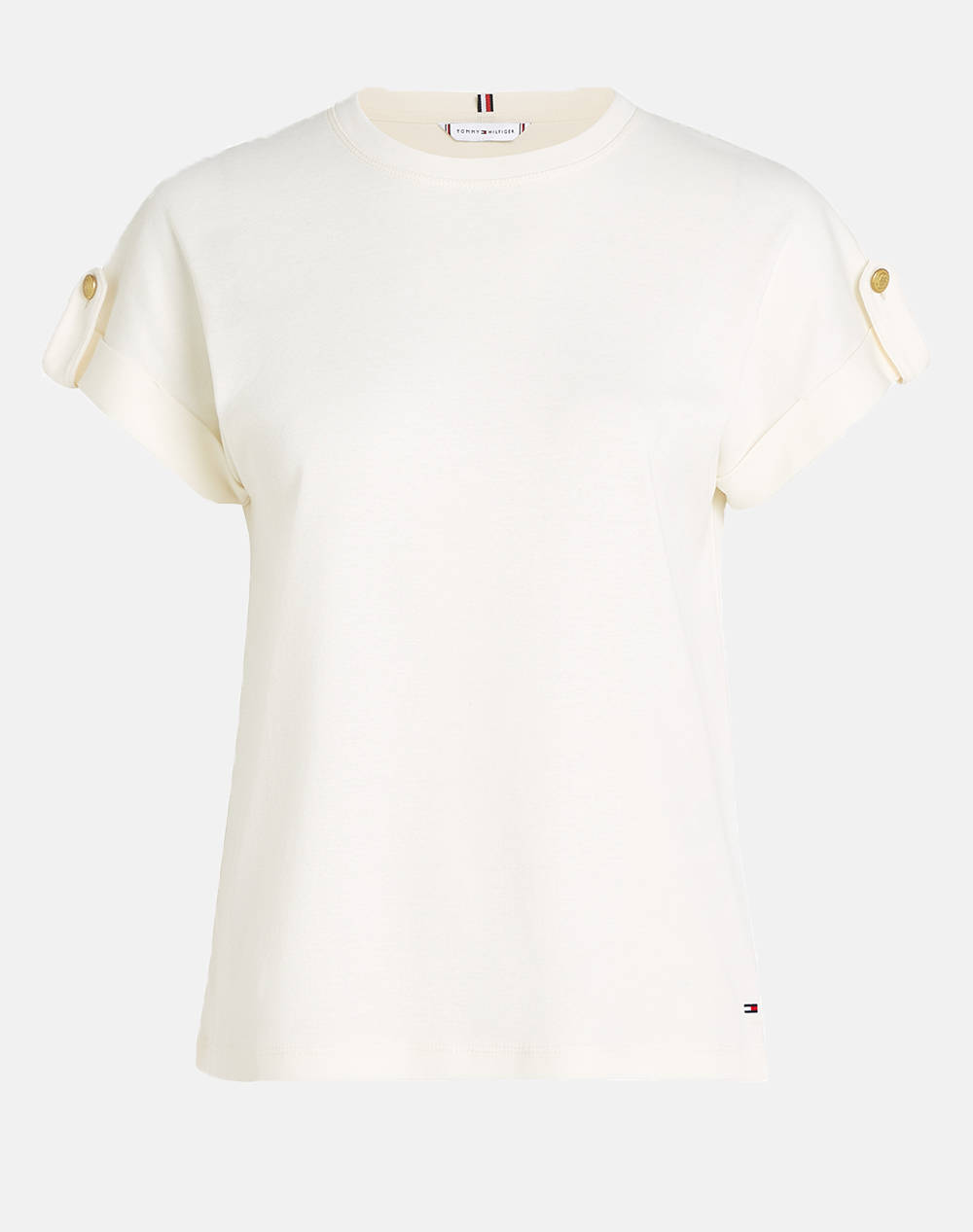 TOMMY HILFIGER GOLD BUTTON MDRN C-NK SS TEE