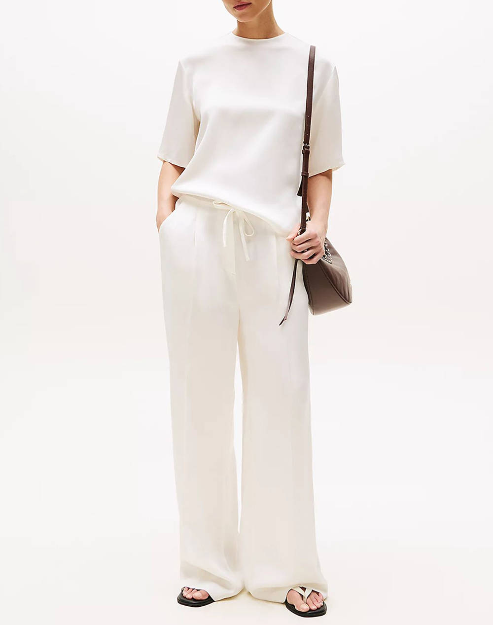 TOMMY HILFIGER SATEEN C-NECK RELAXED T-SHIRT