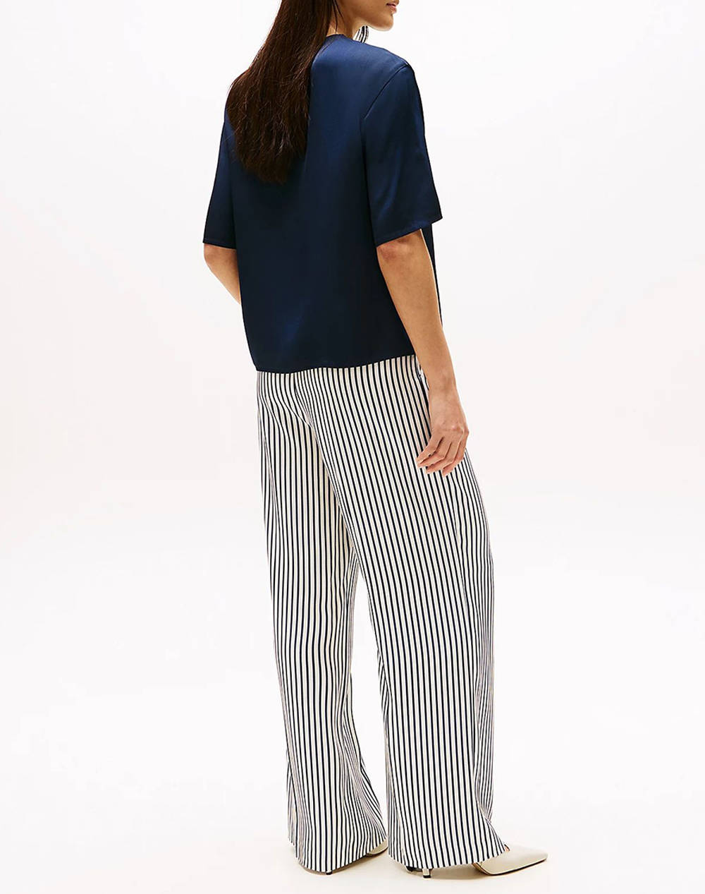 TOMMY HILFIGER SATEEN C-NECK RELAXED T-SHIRT