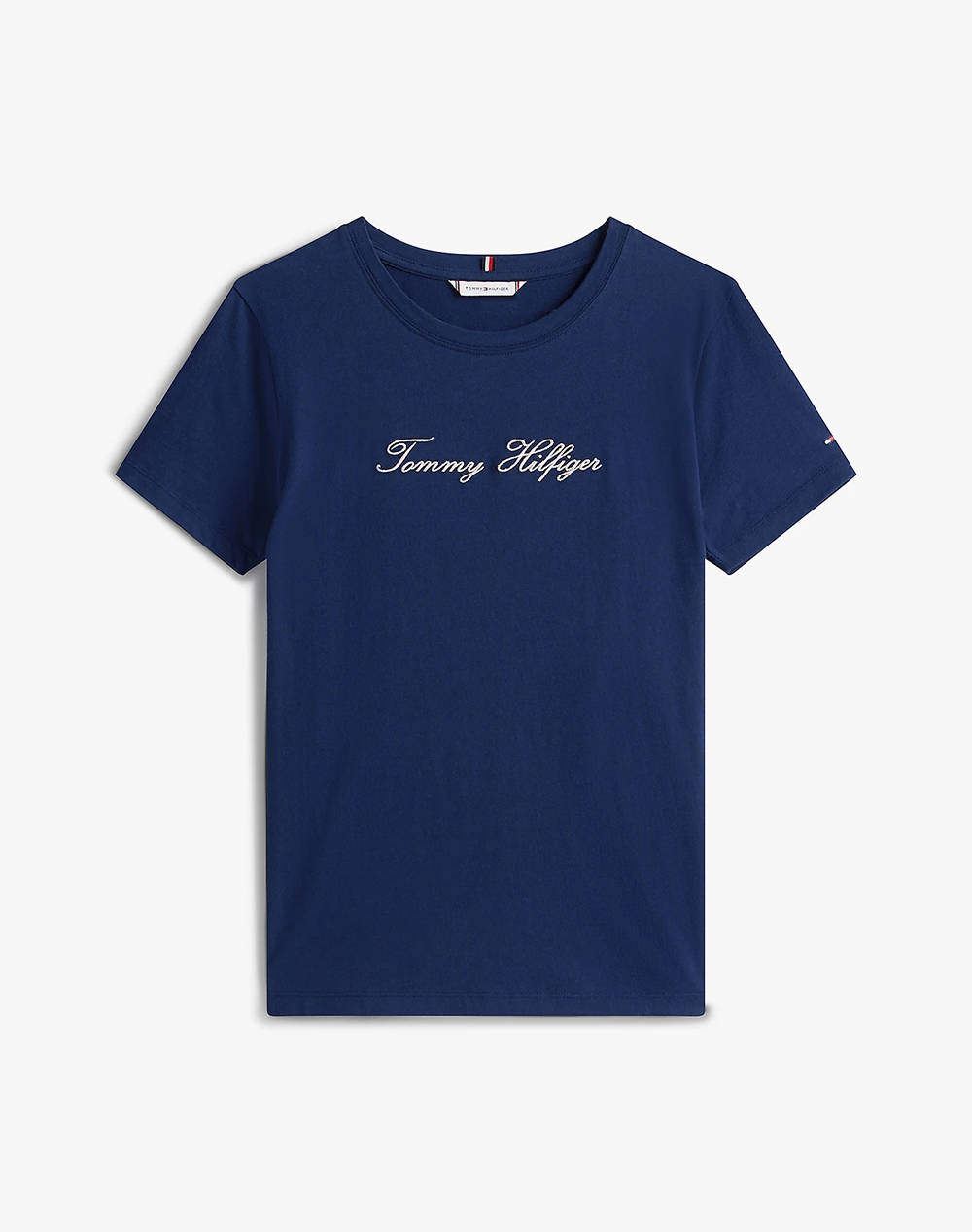 TOMMY HILFIGER LUREX SCRIPT REG C-NK SS TEE