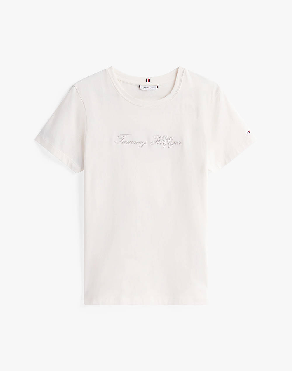 TOMMY HILFIGER LUREX SCRIPT REG C-NK SS TEE