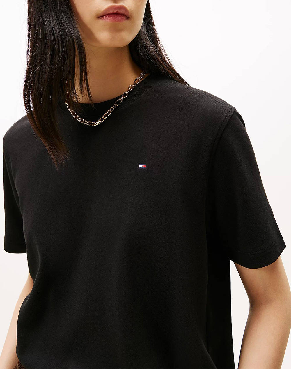 TOMMY HILFIGER MODERN INTERLOCK BOXY SS TEE