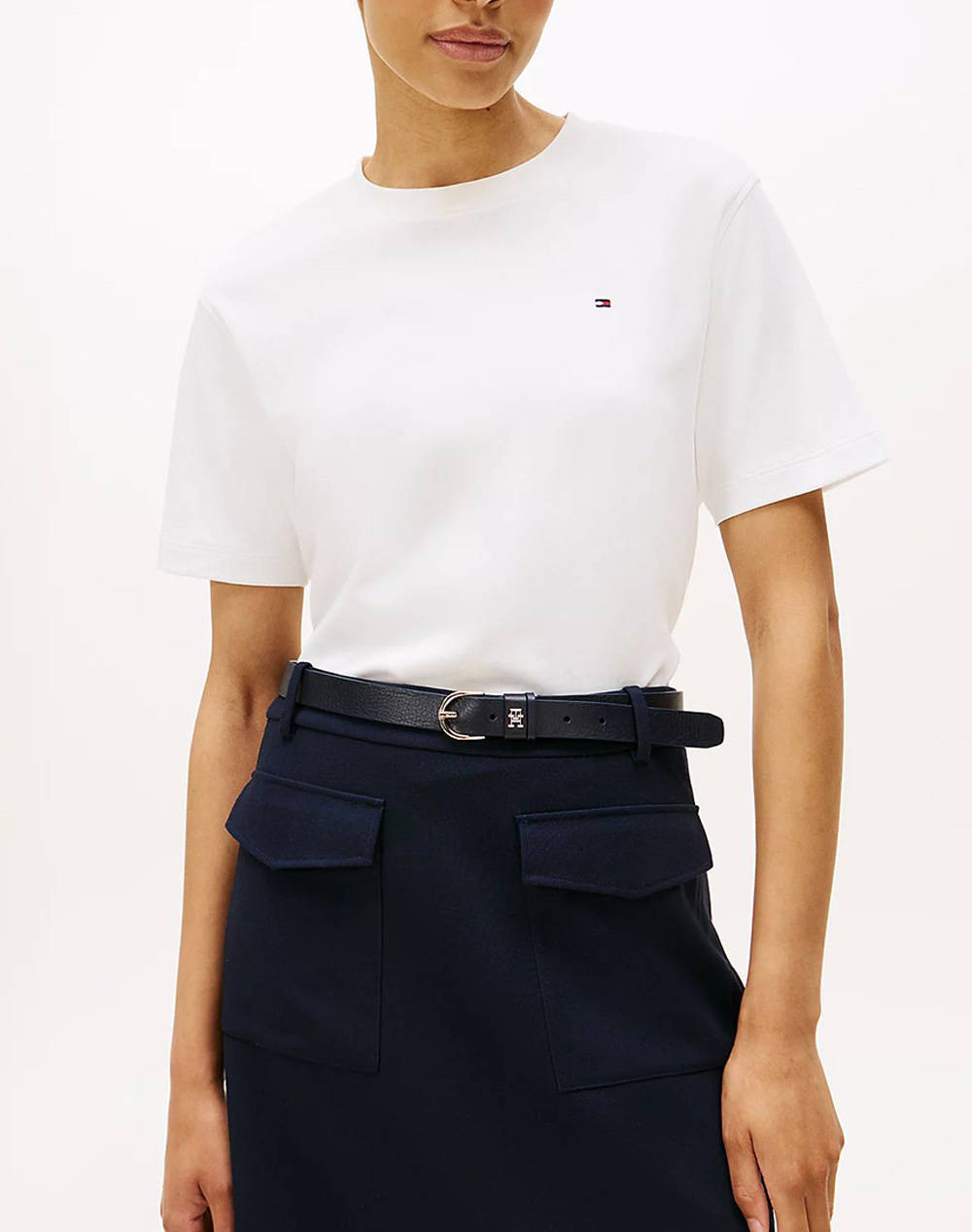 TOMMY HILFIGER MODERN INTERLOCK BOXY SS TEE