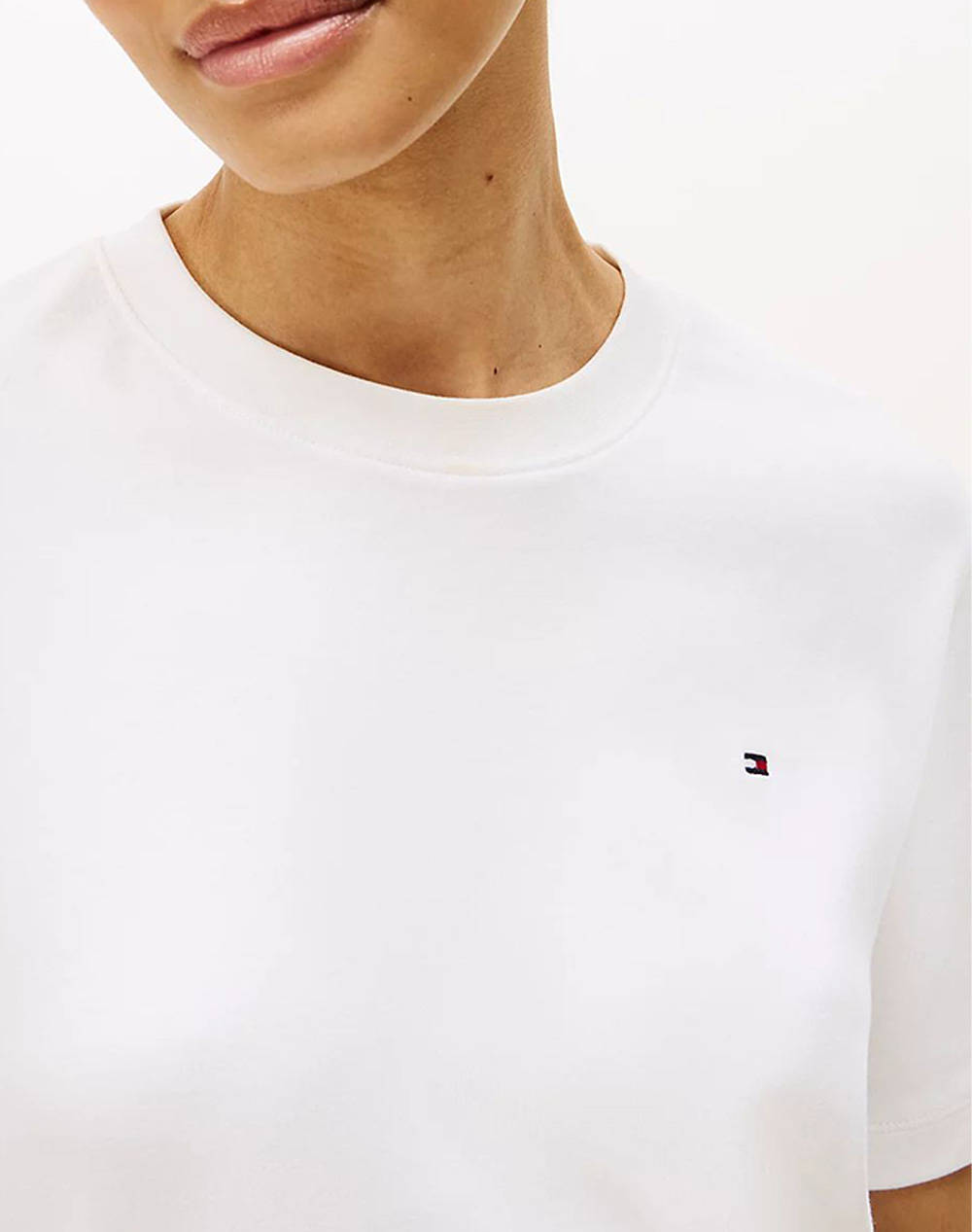 TOMMY HILFIGER MODERN INTERLOCK BOXY SS TEE