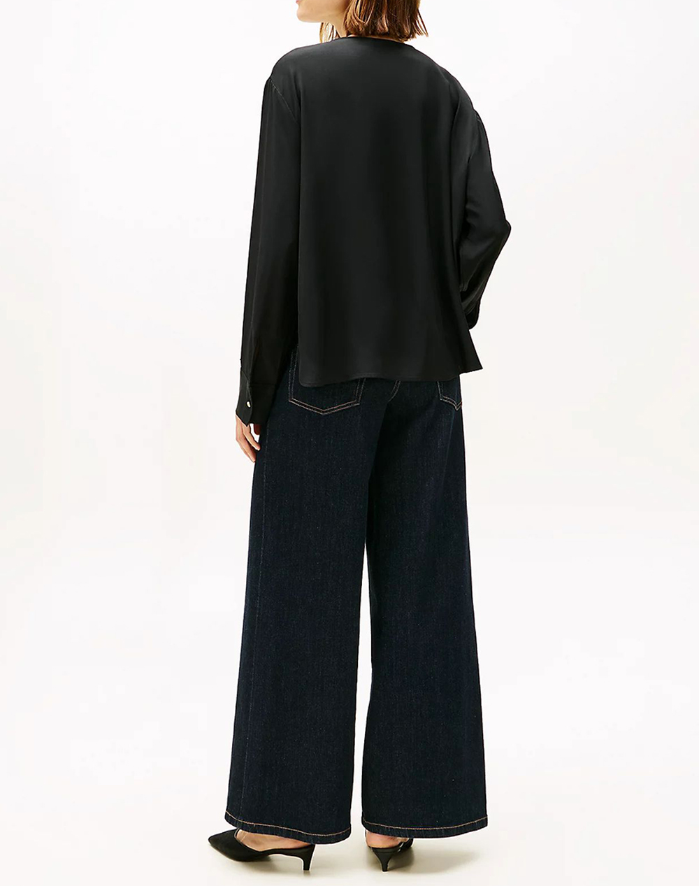 TOMMY HILFIGER SOFT VIS LS RELAXED BLOUSE